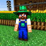 A Thriving Minecraft Farm**

"A vibrant and organized Minecraft farm with various crops like wheat, carrots, and potatoes, fully grown and ready for harvest. The farm is well-lit with torches, surrounded by a wooden fence to keep out mobs. In the center, a scarecrow stands guard. Perfect anatomy, correct proportions, natural pose, professional digital art, high quality, safe for work, appropriate content, fully clothed, family-friendly."

**
